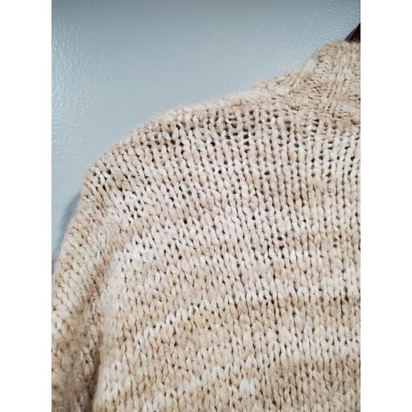 Madewell Wool Space-Dyed Long Oversized Cardigan Sweater Beige Pockets Womans XS - Picture 15 of 16